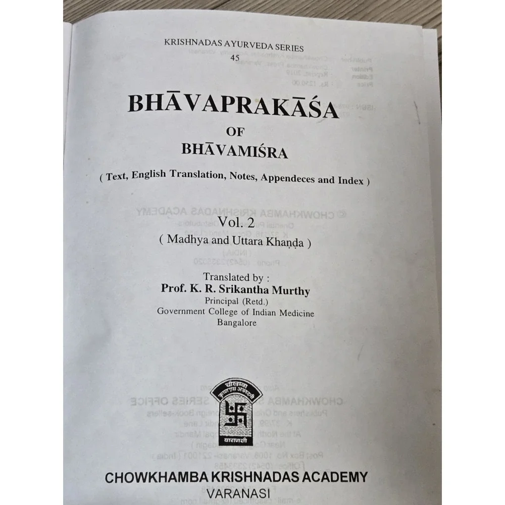 N/A bhavaprakasa bhavamisra